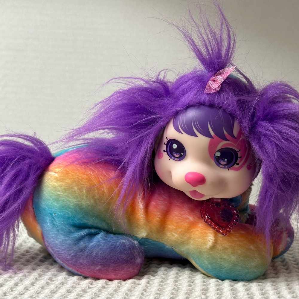 Puppy Surprise Cherry Plush Stuffed Animal Dog‎ NO PUPPIES Rainbow Tie-Dyed 2022